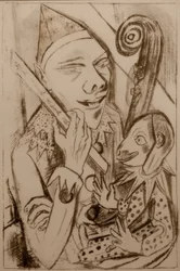 Pierrot mit Maske