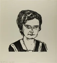 Porträt von Frau H.M. (Naila), Platte zwei aus Die Kunst der Gegenwart