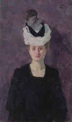 Porträt von Frau Minna Tube-Beckmann