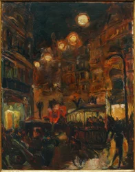 Straße bei Nacht