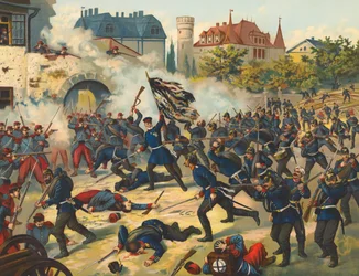 Deutsche Truppen stürmen Le Bourget