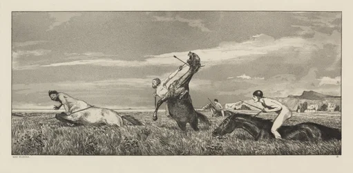 Intermezzi, Opus IV, Bl. 3: Zentaur verfolgt