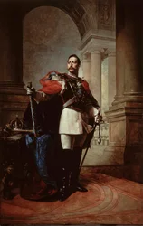 Porträt des deutschen Kaisers Wilhelm II. 1859-1941, König von Preußen, 1904