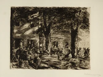 Biergarten in Brannenburg bei Rosenheim
