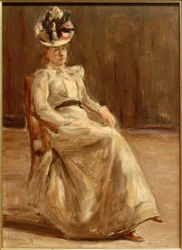 Bildnis einer sitzenden Dame in Ganzfigur