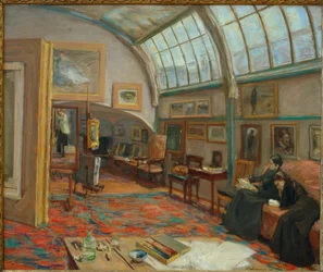 Das Atelier des Künstlers