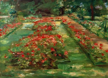 Die Blumenterrasse im Wannseegarten nach Norden