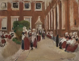 Hof des Amsterdamer Waisenhauses, 1876