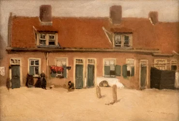 Max Liebermann, Alte Häuser in Scheveningen, 1897