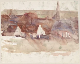 Skizze einer Stadtansicht