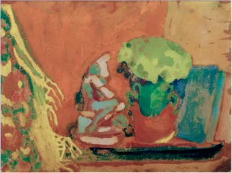 Stilleben mit Porzellanfigur