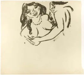 Frau und Mädchen, Seite 7 (recto); Zwei Frauen, Seite 8 (verso), aus Die Samland Ode