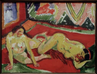Zwei Frauenakte im Zimmer
