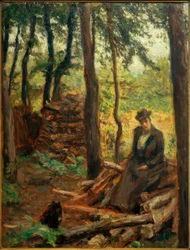 Nini auf dem Holzstoß