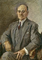Porträt von Hermann Sudermann 1857-1928, 1927