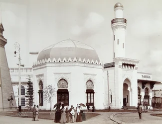 Panorama der Nobel Company, die All-Russia Ausstellung, Nischni Nowgorod, Russland, 1896