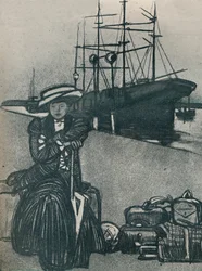 Die Reisende, ca. 1920, 1923