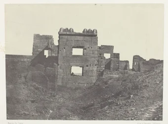 Médinet-Habou, Östliche Fassade des Gynäkeions von Ramses-Miamun; Theben