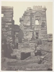 Médinet-Habou, Nördliche Fassade des Gynäkeions von Ramses-Méiamoun; Theben