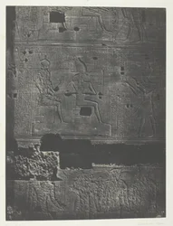 Westliche Mauer, Großer Tempel der Isis in Philae; Nubien, Tafel 78 aus dem Album "Ägypten, Nubien, Palästina und Syrien" (1852)