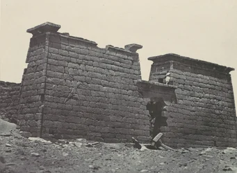Nubien. Hemi-Speos von Sebour. Pylonen, 1850
