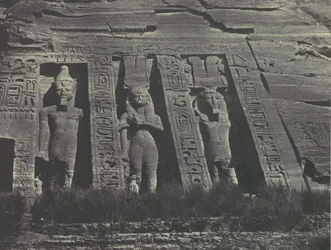 Nubien. Ibsamboul. Nördlicher Teil des Hathor-Tempels