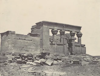 Nubien. Tempel von Debod. Parembole aus der Reiseroute von Antoninus, 1850