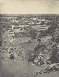 Nubien. Vue Cavalière de la Seconde Cataracte, 1850