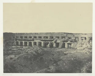 Palast von Karnak, Privatwohnungen des Palastes, Promenadenweg von Thutmosis III, Theben, 1849