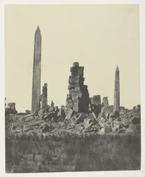 Palais de Karnak, Die Obelisken; Theben