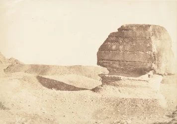 Profil des großen Sphinx, vom Süden aus gesehen, Dezember 1849