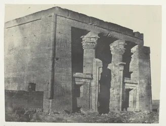Tempel von Dakkeh, Naos; Nubien, Tafel 95 aus dem Album "Ägypten, Nubien, Palästina und Syrien" (1852)