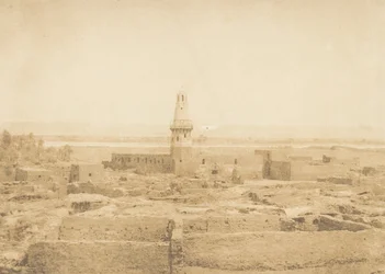 Ansicht des Dorfes Edfou, 1849-50