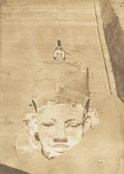Westlichster Koloss des Tempels von Re, Abu Simbel, 1850
