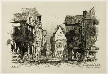 Ein altes Viertel von Vitré, Ille-et-Vilaine
