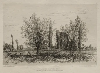 In den Feldern von Cénon, 1876