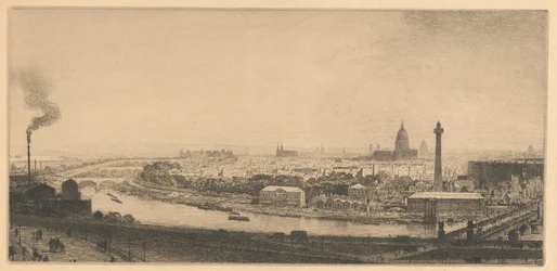 Paris im Jahr 1867: Blick vom Trocadéro