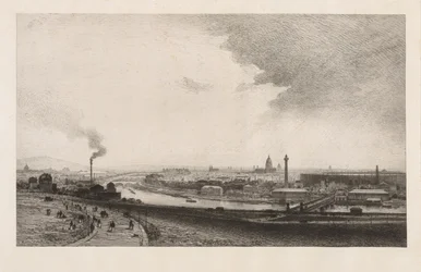 Paris im Jahr 1867, Blick vom Trocadero, 1867