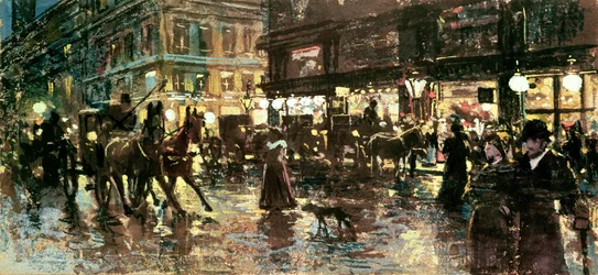 Die Ringstraße bei Nacht, Wien