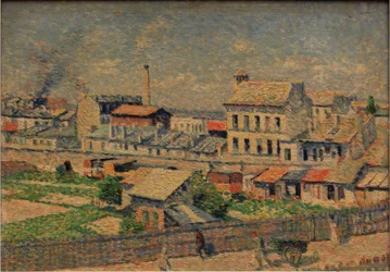 Die Straße Damrémont in Montmartre