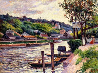 Freiluftcafé am Ufer der Oise, 1897