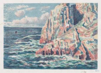 Das Meer bei Camaret, Die roten Felsen, 1895