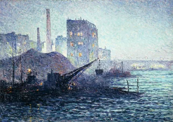 Die Themse in London, ca. 1893