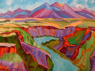 Lebendige Canyonlandschaft