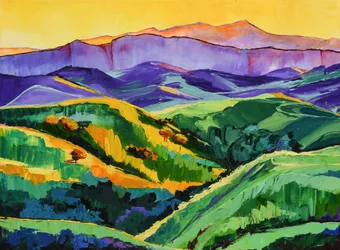 Lebendige Berglandschaft
