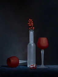 Bereifte Glasbeeren