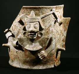 Weihrauchbrenner, aus Iximche, Guatemala, Nachklassische Periode (900-1521)