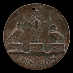 Cherub, Schwan und Adler (Rückseite)