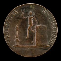 Wahrheit entkommt aus einem Buch [Rückseite], ca. 1510