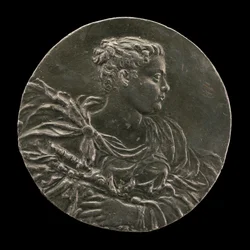 Eine junge Frau aus Venedig in Kleid und Mantel, ca. 1563